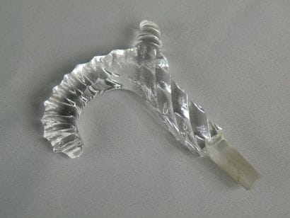 Manche d'ombrelle en cristal torsadé. Vers...