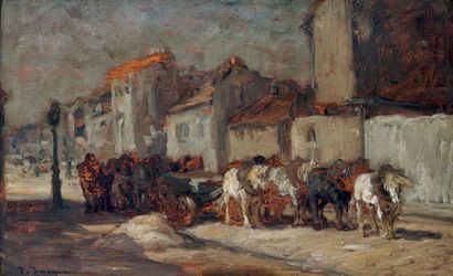 Frédéric JACQUE (Paris, 1859-1931)

Un convoi
Panneau...