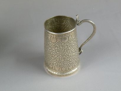 Chope en argent, Inde du Nord, Lucknow, période...