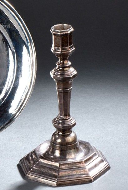 Flambeau en argent par Jacques Joseph (II)...