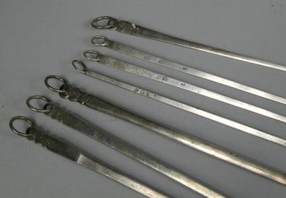 Trois hâtelets en argent par Charles Denis...