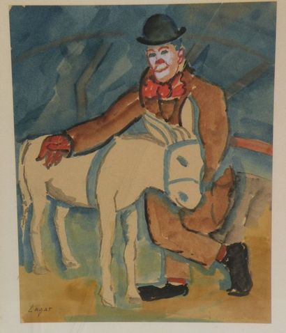 CELSO LAGAR (1891-1966)

Clown et âne
Aquarelle...
