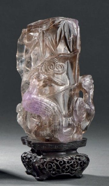 Vase en améthyste
Chine, XIXe -XXe siècle
En...