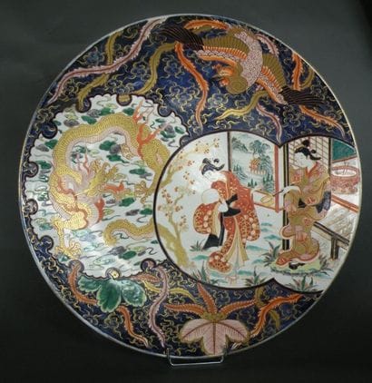Grand plat en porcelaine Imari
Japon, époque...