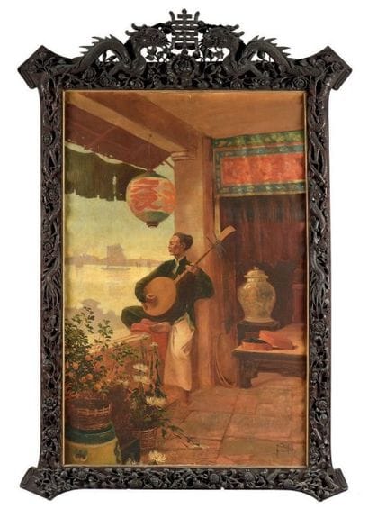 Albert CÉZARD (1869-?)
Oriental sur la terrasse
Huile...
