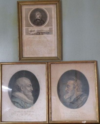 Henri IV et Sully, deux gravures d'après...