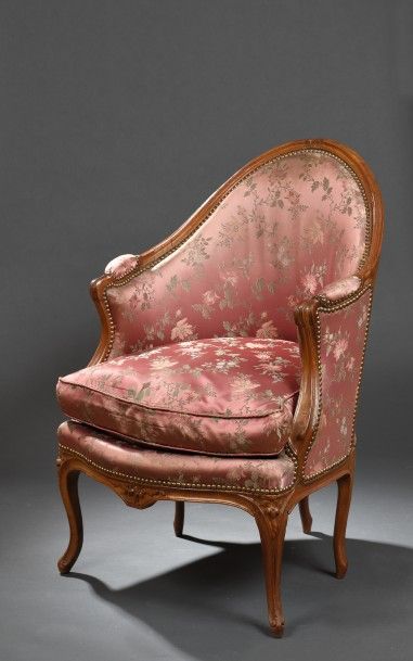 Fauteuil de bureau, estampillé C. L. Burgat,...