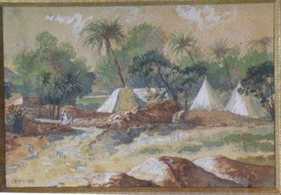 Heinrich HERZIG (1887-1964) 


Campement...