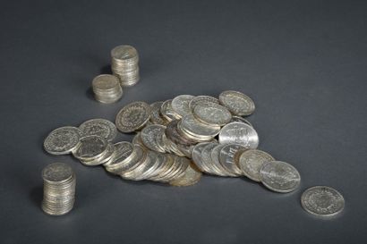 Lot de francs en argent