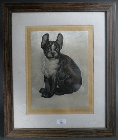 Toshio BANDO (1895-1973)

Bouledogue
Estampe.
Signée...