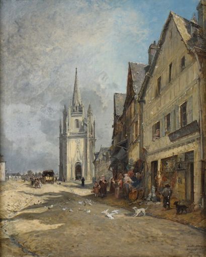 Jules NOËL (1810-1881)

Vue d'Hennebont
Huile...