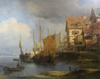 Dans le goût d'Eugène ISABEY (1804-1886)

Port...