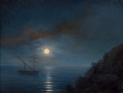 Henriette GUDIN (1825-1876)

Clair de lune
Huile...