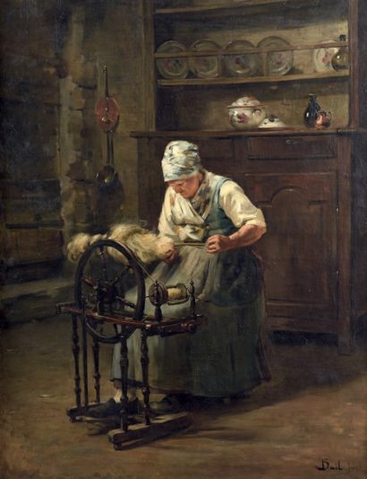 Joseph BAIL (1862-1921)

La fileuse
Huile...