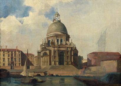 Attribué à Jules Romain JOYANT (1803-1854)

Venise
Huile...