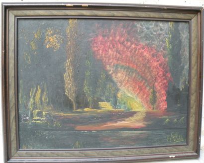École FRANÇAISE du XXe siècle

Paysage fantastique
Huile...