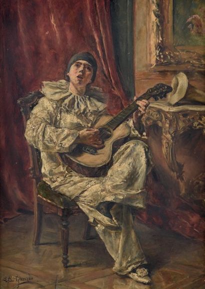 Eduardo Léon GARRIDO (1856-1949)

Clown jouant...