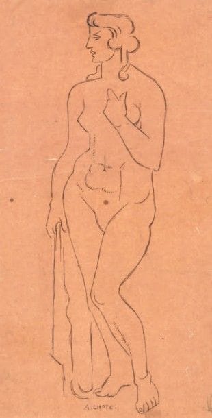 André LHOTE (1885-1962)

Baigneuse debout
Dessin...