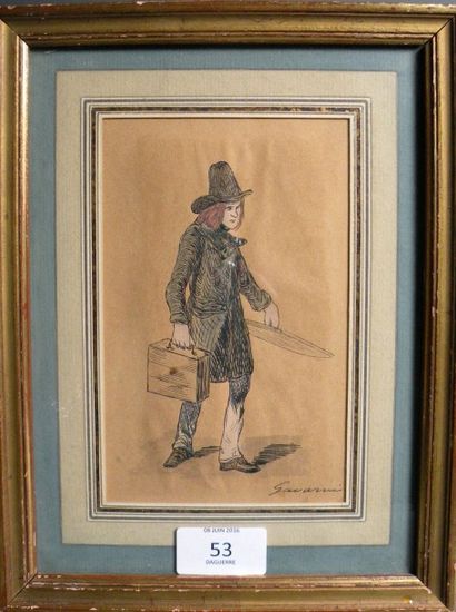 Paul GAVARNI (1804-1886)

Homme au chapeau...