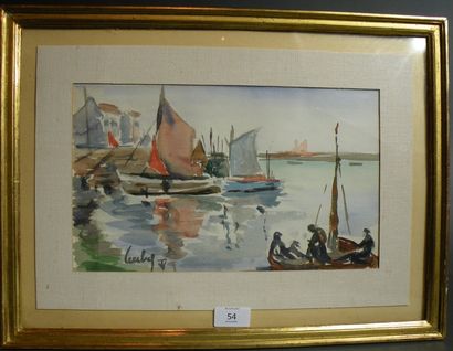 Fernand HERBO (1905-1995)

Bateaux dans un...