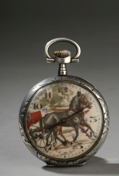 Montre de poche, fin du XIXe siècle.
En argent...