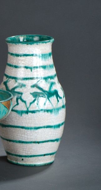 Edouard CAZAUX (1889-1974)

Grand vase piriforme...