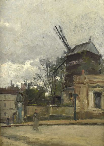 PELLETIER (XIXe siècle)
Le moulin de la Galette
Huile...
