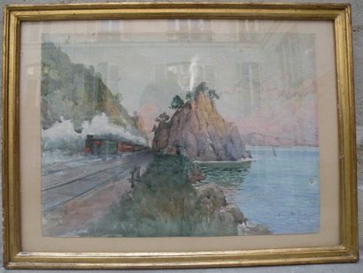 Emile APPAY (1876-1935)
La traversée du train...