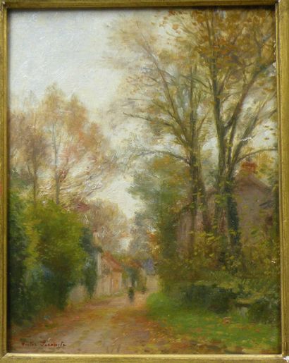Victor LECOMTE (1856-1920)
Chemin avec personnage
Huile...