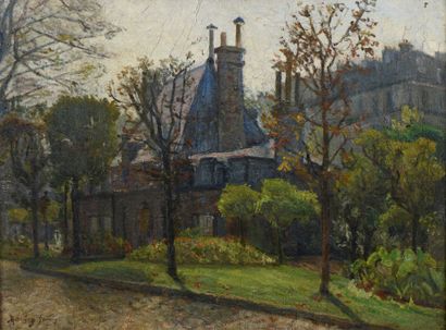 École Française du XXe siècle
Vue d'un faubourg
Huile...