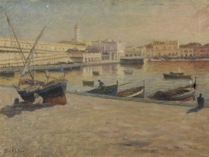 Michel STURLA (1895-1936)
Vue du port d'Alger
Huile...