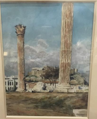 E. DEMANCHY (XXe siècle)
Vue d'Athènes
Aquarelle...