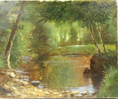 René Charles Edmond HIS (1877-1960)
Le ruisseau
Huile...