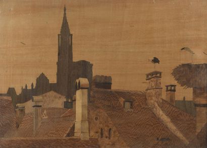 Paul SPINDLER (1906-1980)
Toits et cigognes
Essences...