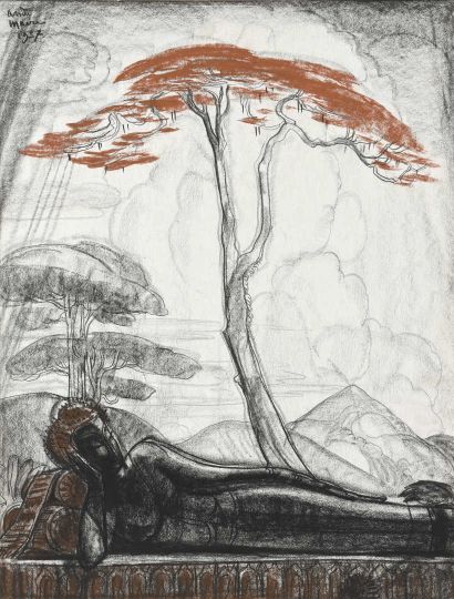 Andre MAIRE (1898-1984)
Bouddha couché sous...