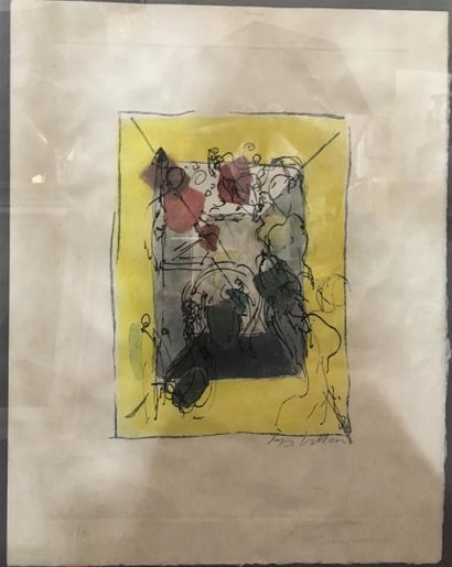 Jacques VILLON (1875-1963)
Composition géométrique
Estampe.
28...
