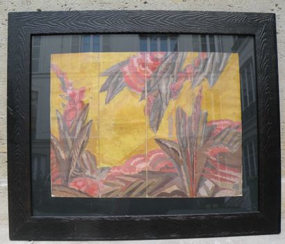 Mathurin MEHEUT(1882-1958)
Etude de paravent
Gouache.
Signée...