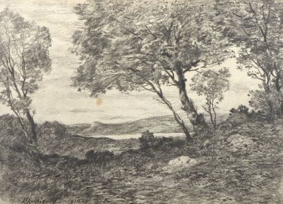 Henri Joseph HARPIGNIES
(Valenciennes 1819-Saint-Privé...