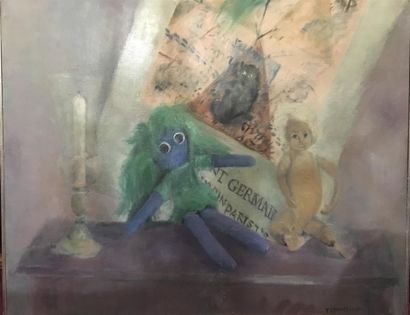 TEYSSIEUX (XXe siècle)
La poupée bleue
Huile...