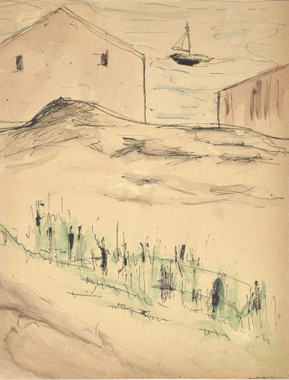 Albert MARQUET (1875-1947)
Port
Dessin à...