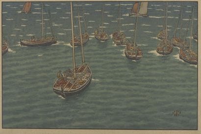 Henri RIVIèRE (1864-1951)
Barques de pêche...