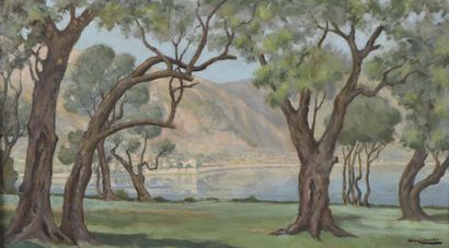 Régis DREVET (XIXe-XXe siècle)
Vue sur lac...