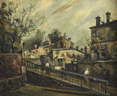 Pierre DUMONT (1884-1936)
Rue à Montmartre
Huile...