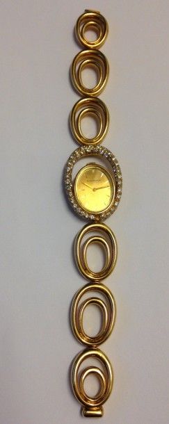 Boucheron - Montre bracelet de dame en or...