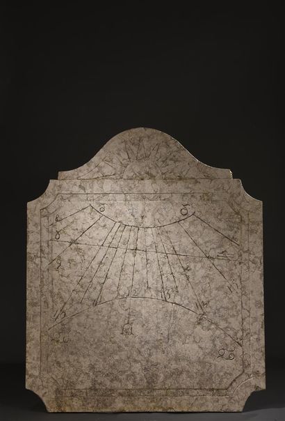 Cadran solaire, Italie, XVIIe siècle
En pierre...