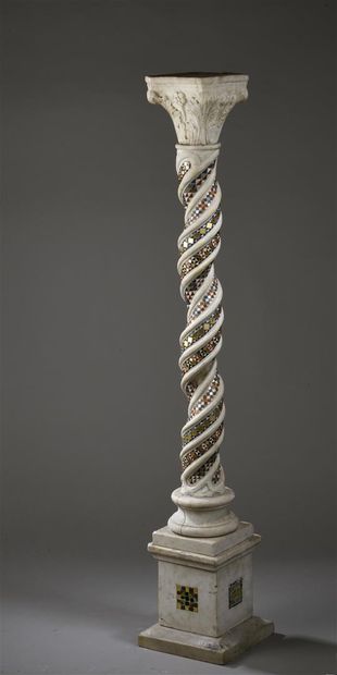 Colonne, atelier des Cosmates, Latium, Italie,...