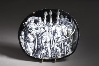Plaque ovale, Limoges, Jacques I Laudin (vers...