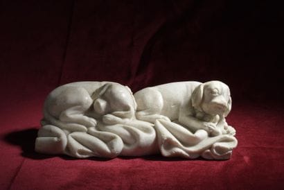 Fragment d'un gisant d'enfant, Île-de-France,...