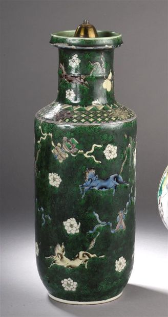 Vase en porcelaine Famille Verte
Chine, XIXe...