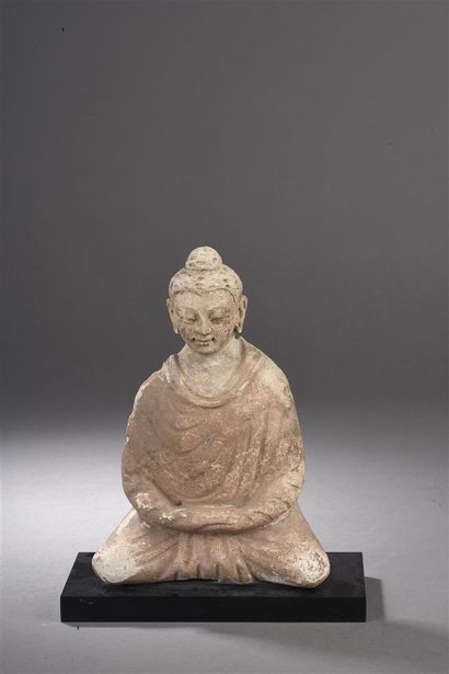 Petite statuette de bouddha en stuc
Art gréco-bouddhique...